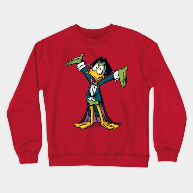 Count Duckula Crewneck Sweatshirt by Black Snow Comics